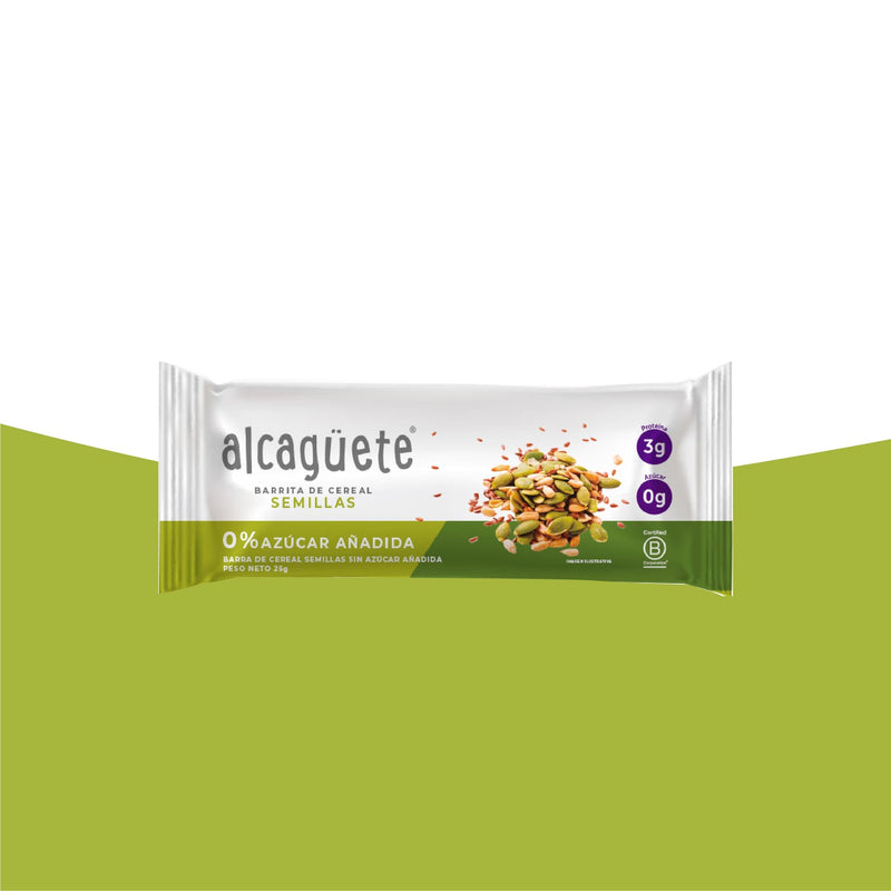Barra de cereal semillas -Alcagüete