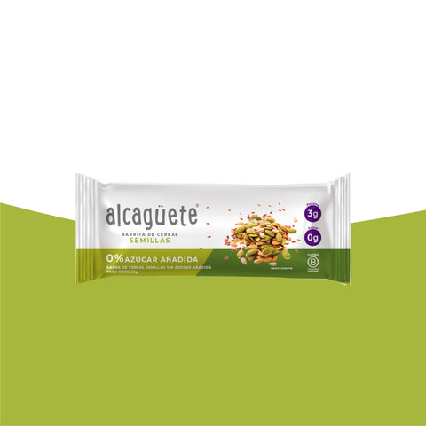 Barra de cereal semillas -Alcagüete