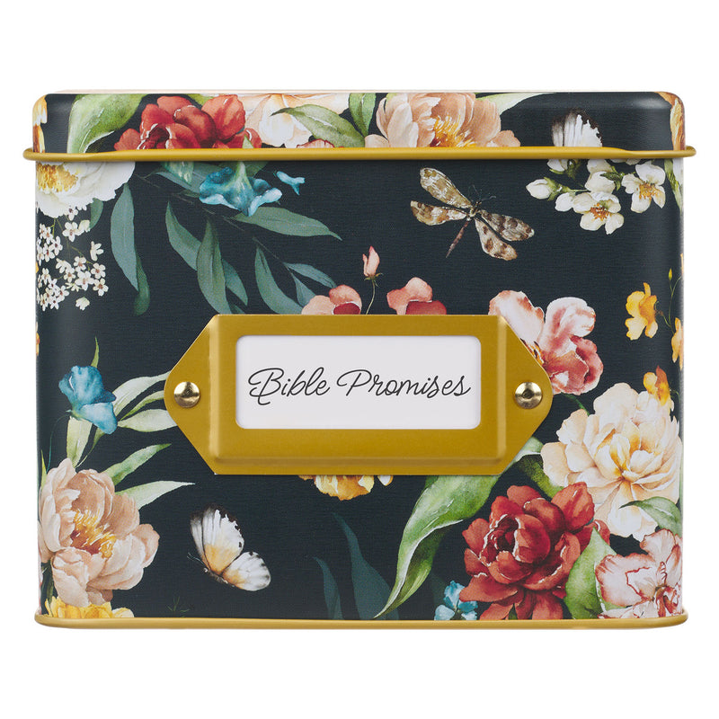 Promesas - Black Floral Bible
