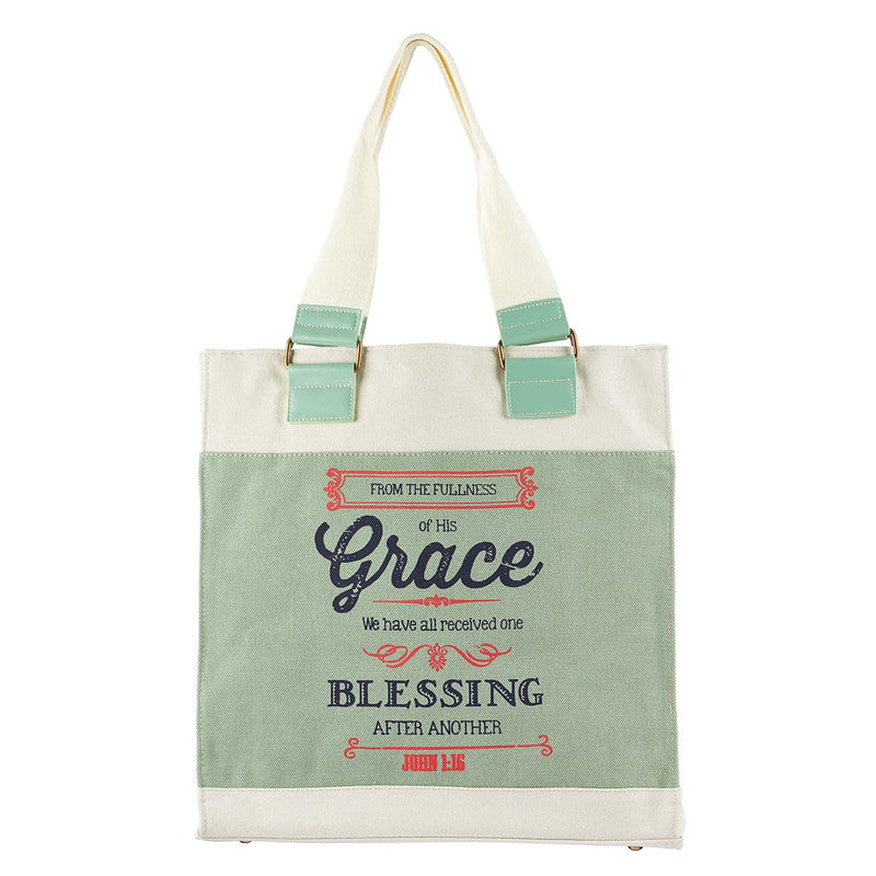 Bolso de lona Grace Retro Blessings John 1:16