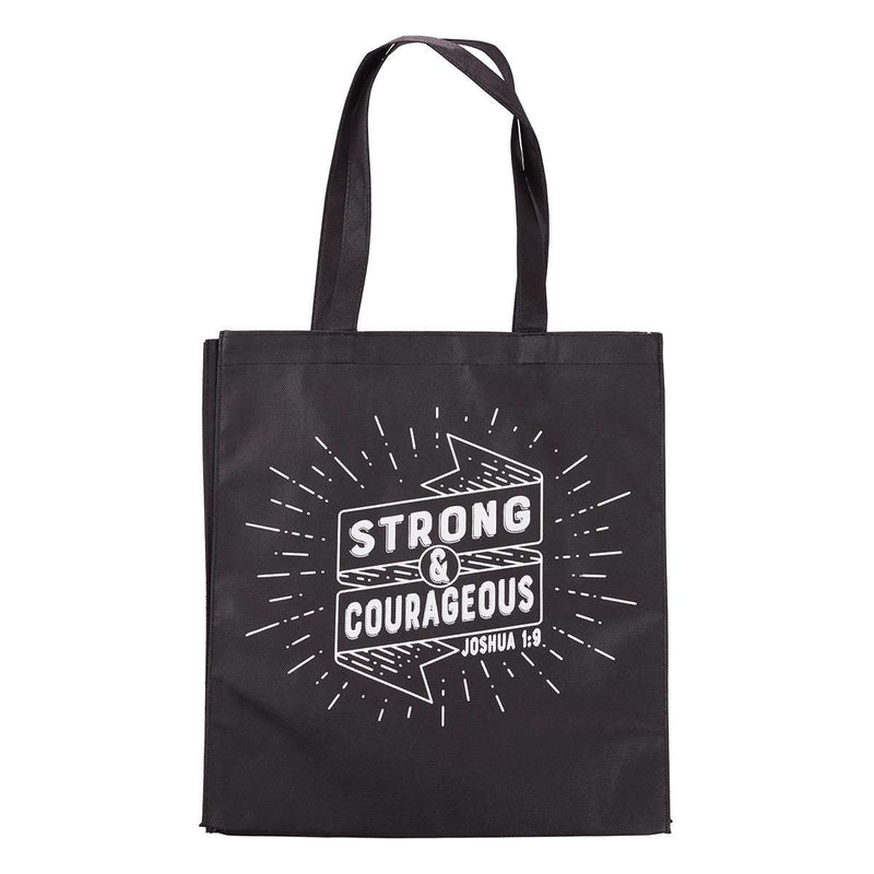 Bolsa de tela: Strong and courageous - CAG - Coffee & Jesus