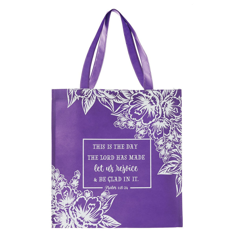 Let Us Rejoice Tote Bag - Psalm 118:24