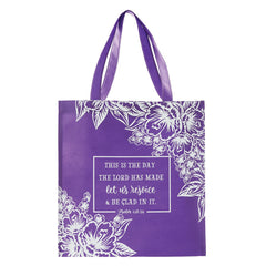 Let Us Rejoice Tote Bag - Psalm 118:24