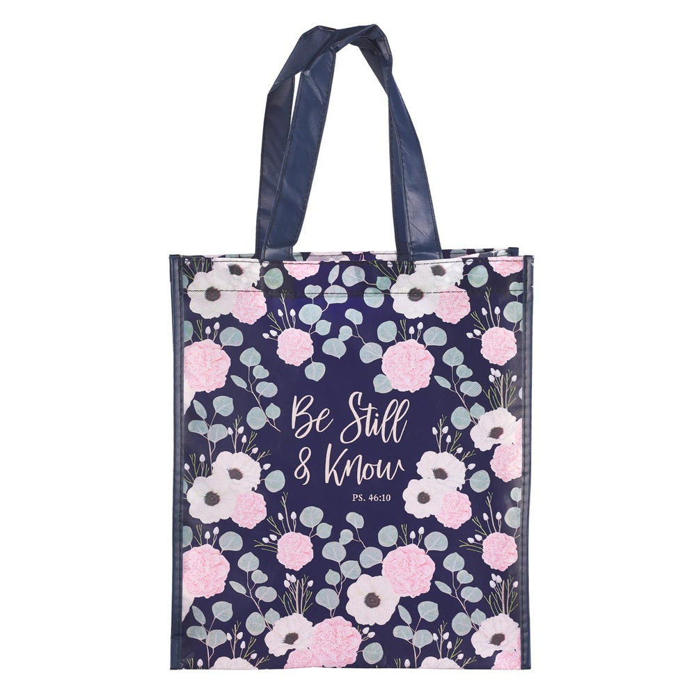 Bolsa de tela Be still Psalm 46:10 - Morado