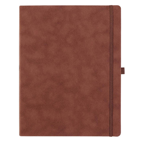 Brown Faux Leather Baxter Executive Undated Planner