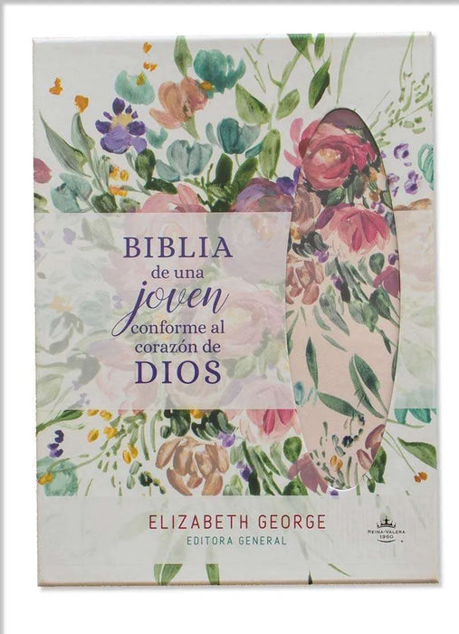 Biblia de una joven conforme al corazón de Dios, floral - RVR 1960