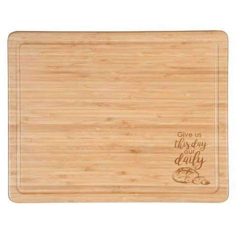 Tabla de cortar Bamboo Give us this day
