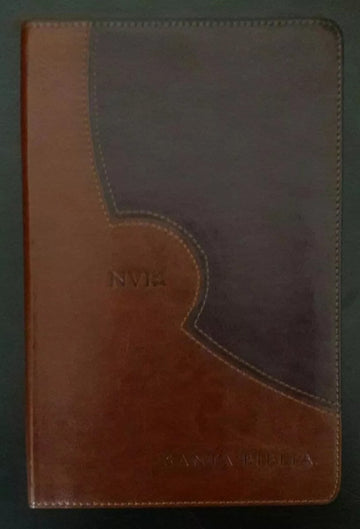 Biblia ultrafina tapa café/beige/marrón - NVI