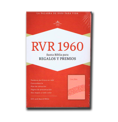 Biblia regalos y premios, símil piel rosada - RVR 1960