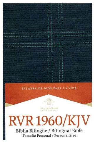 Biblia bilingüe tamaño personal negro - KJV/RVR 1960