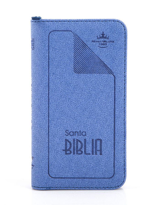 Santa Biblia RVR 1960 azul tipo billetera - Coffee & Jesus