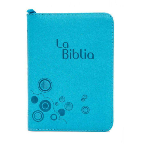 Biblia mediana azul con cierre - TLA