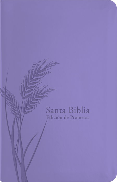 Biblia De Promesas - RVR60 Tamaño Manual Lavanda Imitacion Piel
