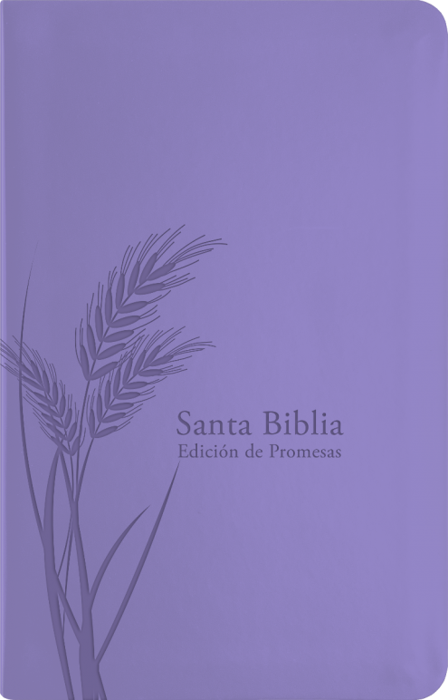 Biblia De Promesas - RVR60 Tamaño Manual Lavanda Imitacion Piel