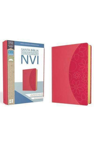 Santa Biblia ultrafina imitación piel rosa - NVI