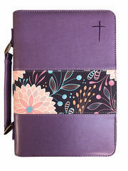 Forro para biblia Cruz lila