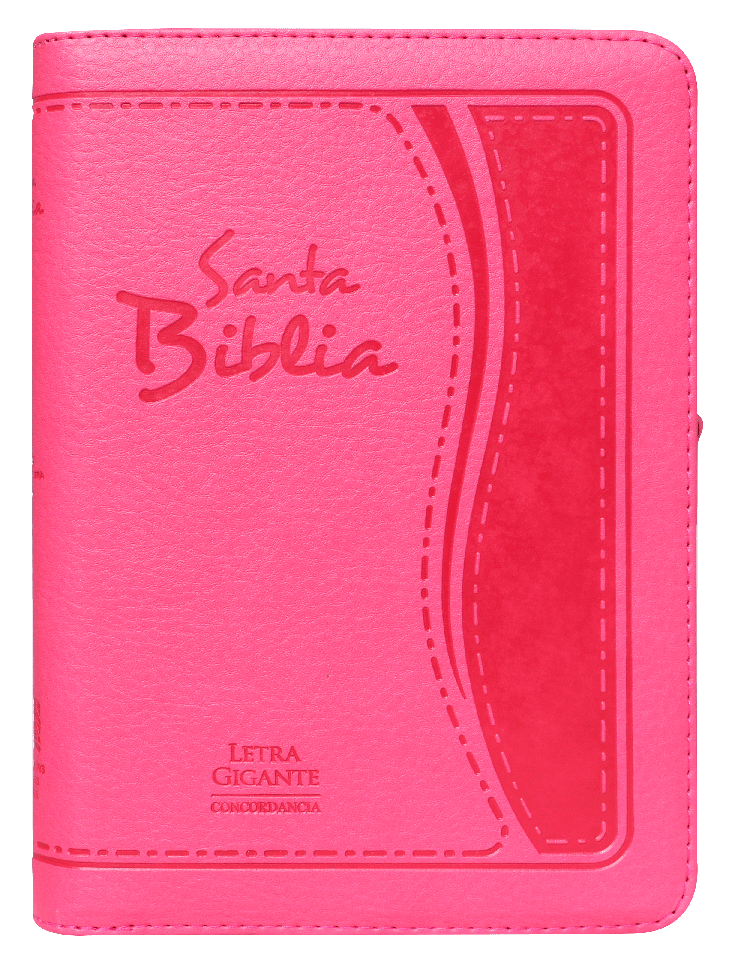 Santa Biblia RVR 1960 Letra gigante rosa - Coffee & Jesus