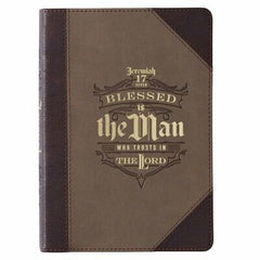 Agenda de lujo Blessed is the man - Café