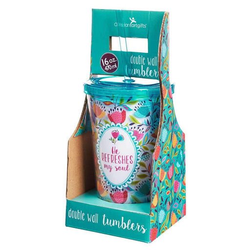 Vaso De Plastico - He Refreshes My Soul - Coffee & Jesus