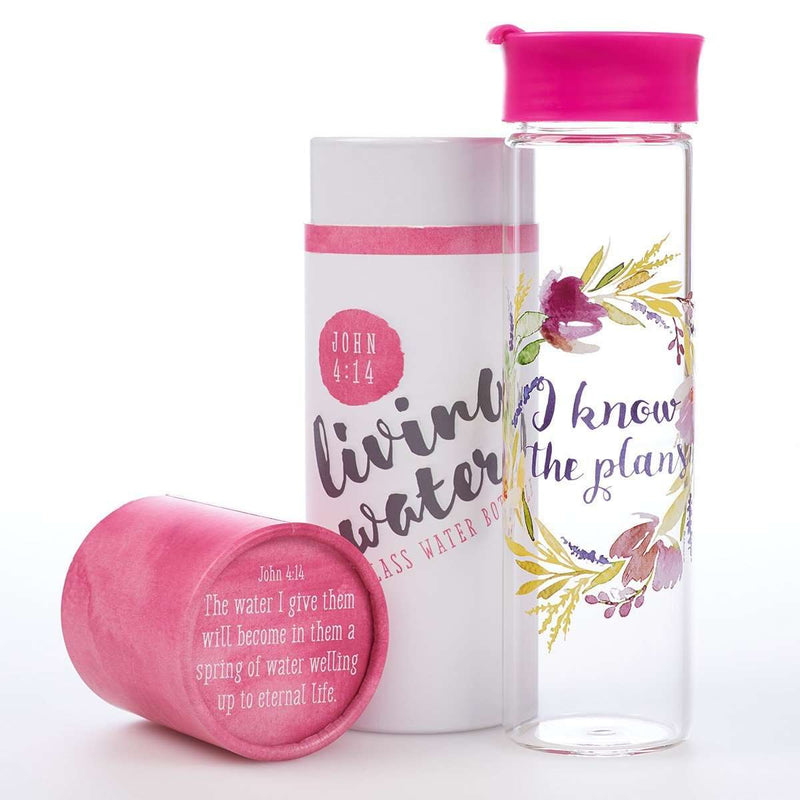 Botella para agua I know the plans - Coffee & Jesus