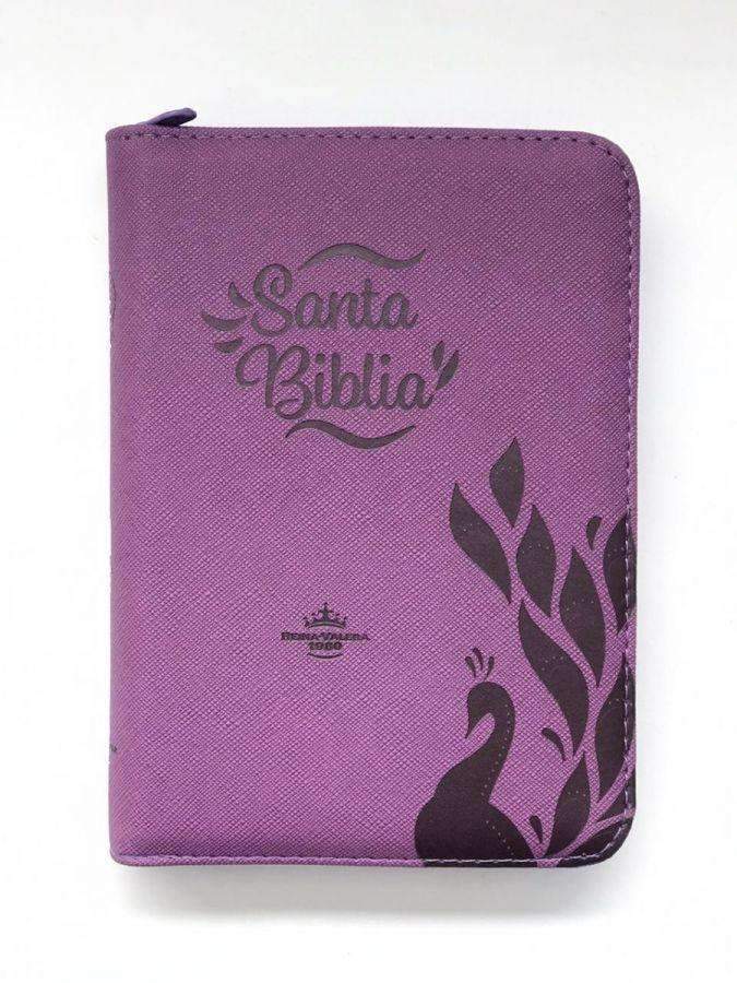 Biblia morado canto plateado con índice - RVR 1960 - Coffee & Jesus